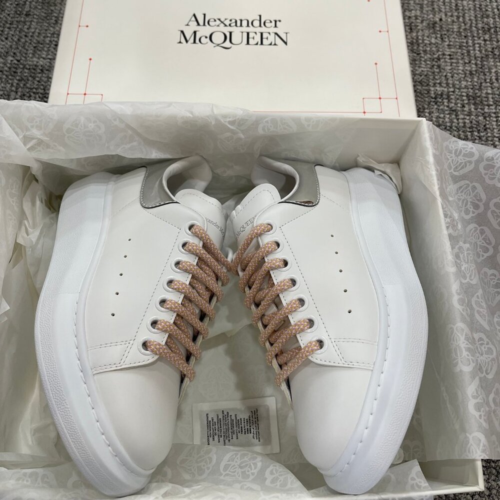Women's Alexander McQueen Silver Tail Sneaker.